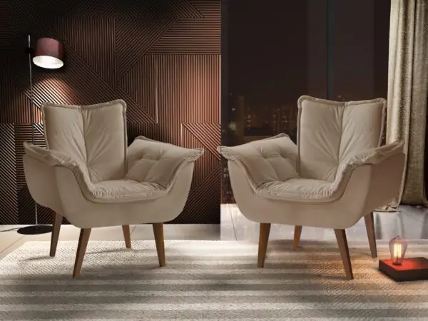 Poltrona Eros Veludo Premium - Imagem 3