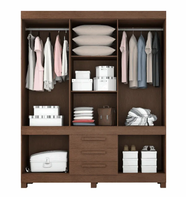 Guarda-Roupa Bem Te Vi 10 Portas 3 Gavetas - Valdemóveis - Imagem 2
