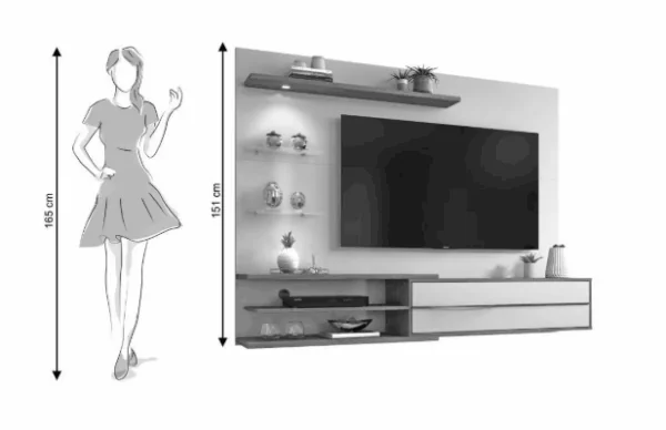 Painel Nt 1115 Para Tv até 60 Polegadas - Notável - Imagem 5
