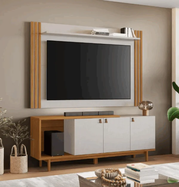 Painel Nt 1395 + Bancada Para Tv até 65 Polegadas - Notável
