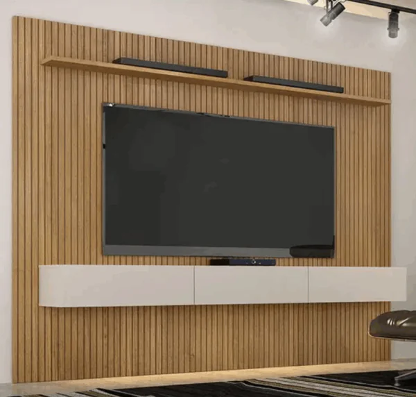 Painel Curitiba Com Nicho 224cm para TV até 75 Polegadas - Valdemóveis