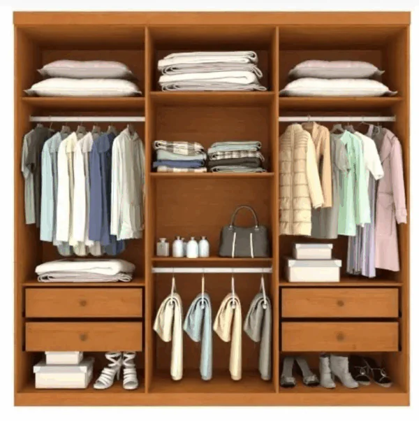 Guarda Roupa Casal Lagos 6 Portas 4 Gavetas - Tcil - Imagem 2