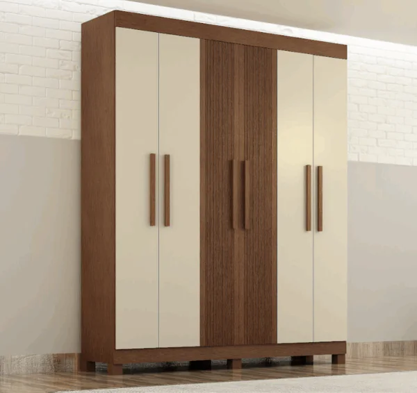 Guarda Roupa Casal 6 Portas em MDF Andorinha - Valdemóveis - Imagem 5
