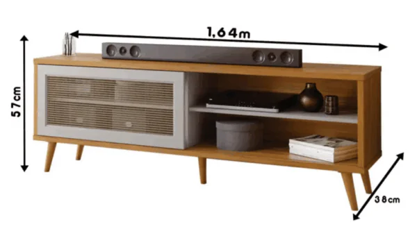 Rack para Sala TV até 60 Polegadas NT1175 - Notável - Imagem 4