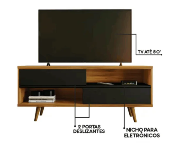 Rack para Sala TV até 50 Polegadas NT1180 - Notável - Imagem 2