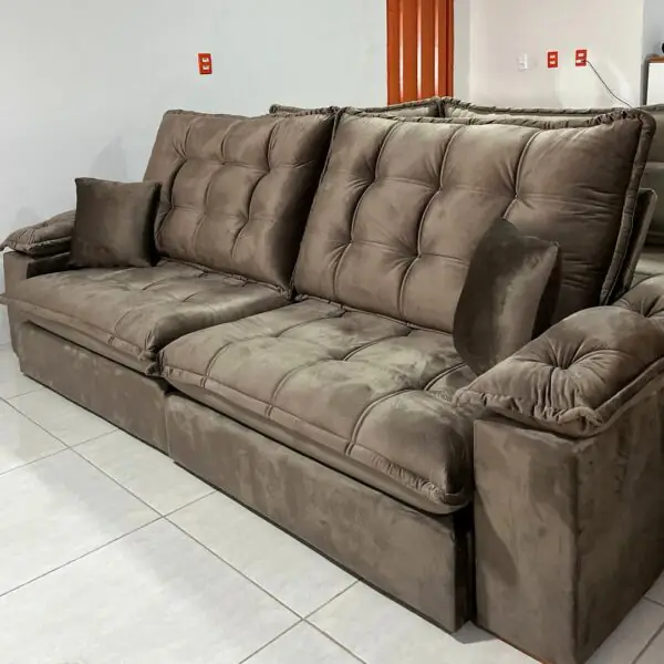 Sofá Retrátil e Reclinável Luana Molas Pocket Linha Premium